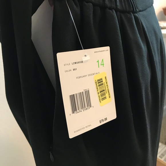 🆕 Elisabeth by Liz Claiborne Black Skirt - Picture 2 of 8